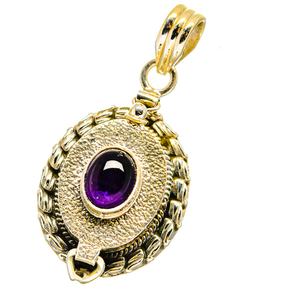Amethyst Pendants handcrafted by Ana Silver Co - PD14006
