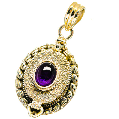Amethyst Pendants handcrafted by Ana Silver Co - PD14006