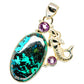 Shattuckite, Amethyst Pendants handcrafted by Ana Silver Co - PD14007