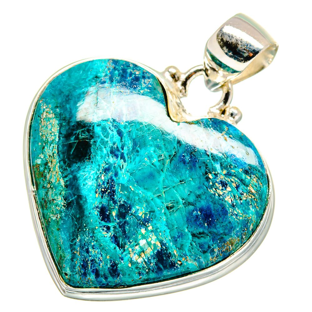 Chrysocolla Pendants handcrafted by Ana Silver Co - PD14044