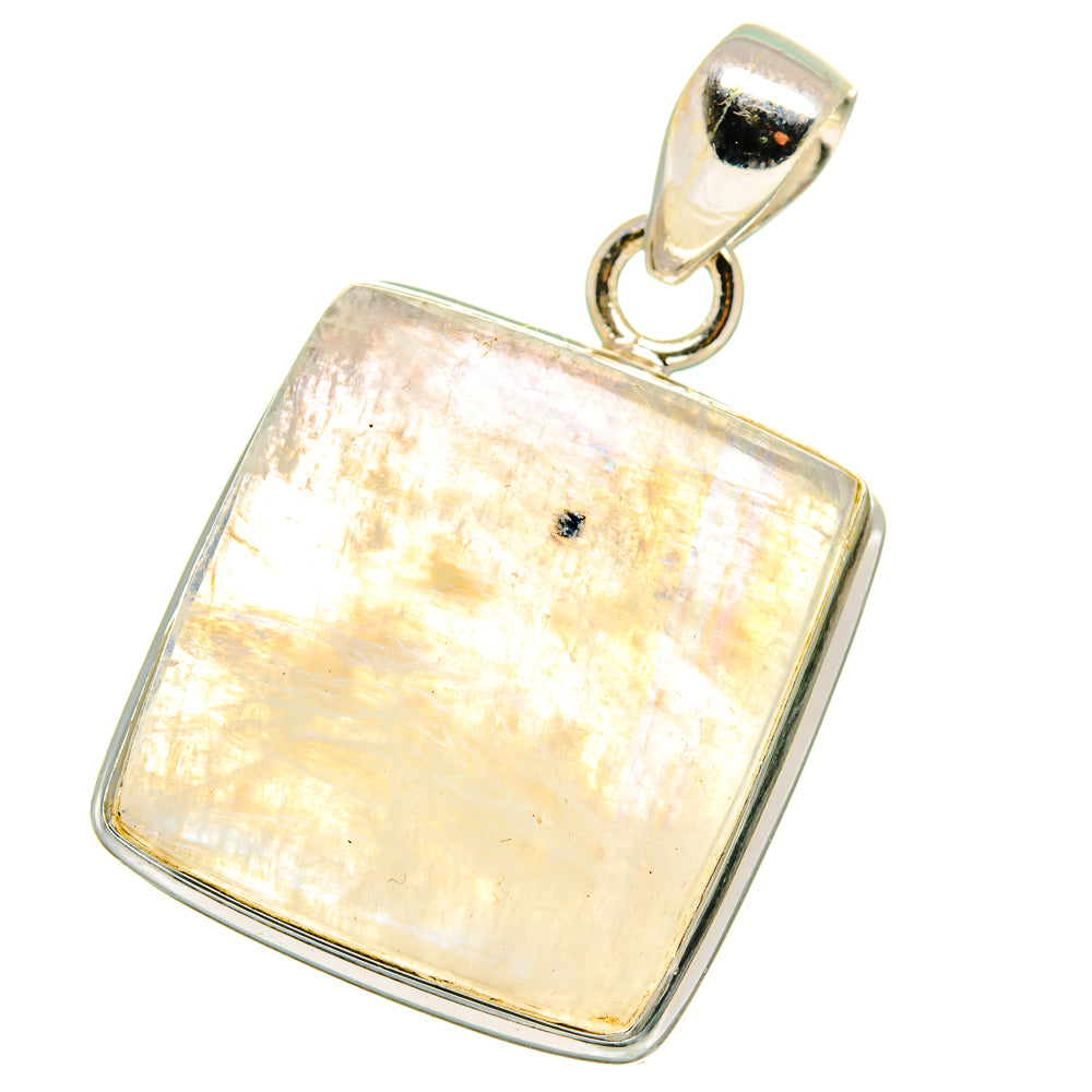 Rainbow Moonstone Pendants handcrafted by Ana Silver Co - PD14055
