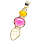 Rainbow Moonstone, Garnet, Ethiopian Opal Pendants handcrafted by Ana Silver Co - PD14061