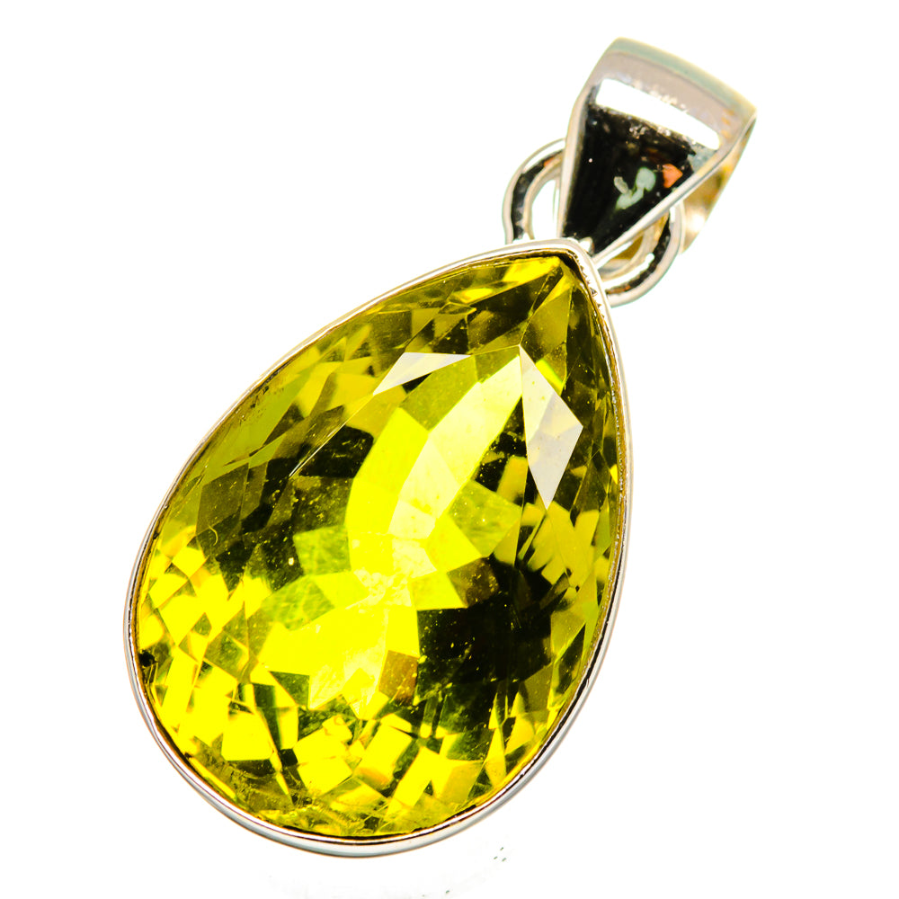 Olive Quartz Pendants handcrafted by Ana Silver Co - PD14094