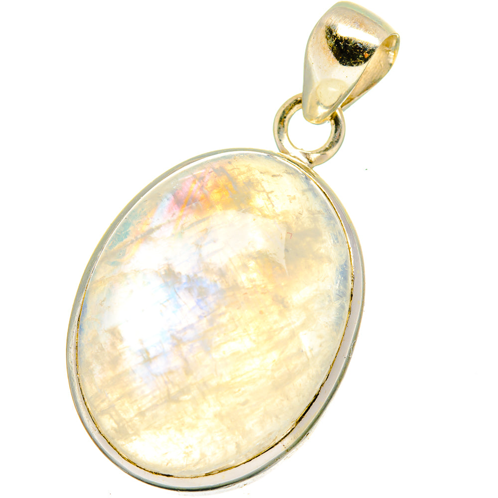 Rainbow Moonstone Pendants handcrafted by Ana Silver Co - PD14112
