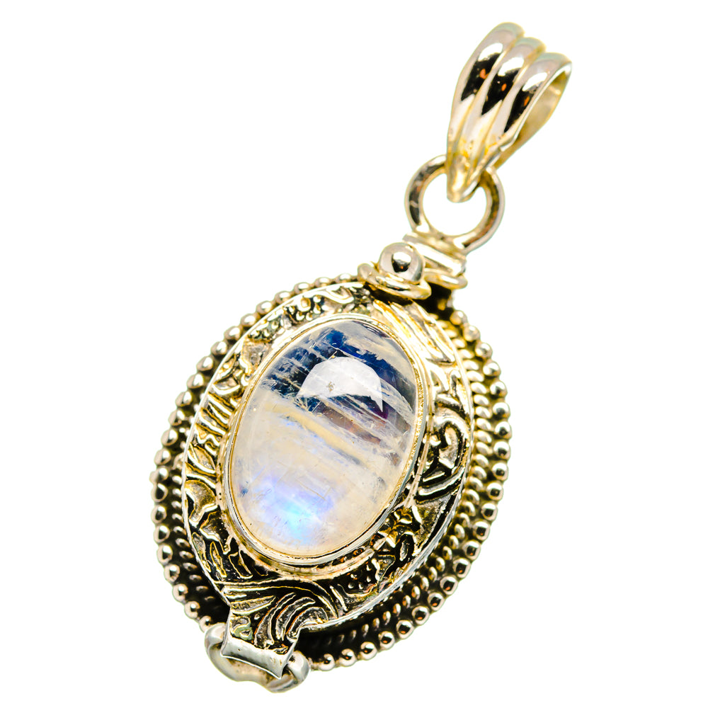 Rainbow Moonstone Pendants handcrafted by Ana Silver Co - PD14123