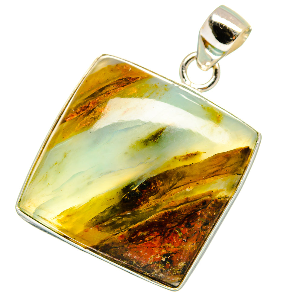 Peruvian Opal Pendants handcrafted by Ana Silver Co - PD14135