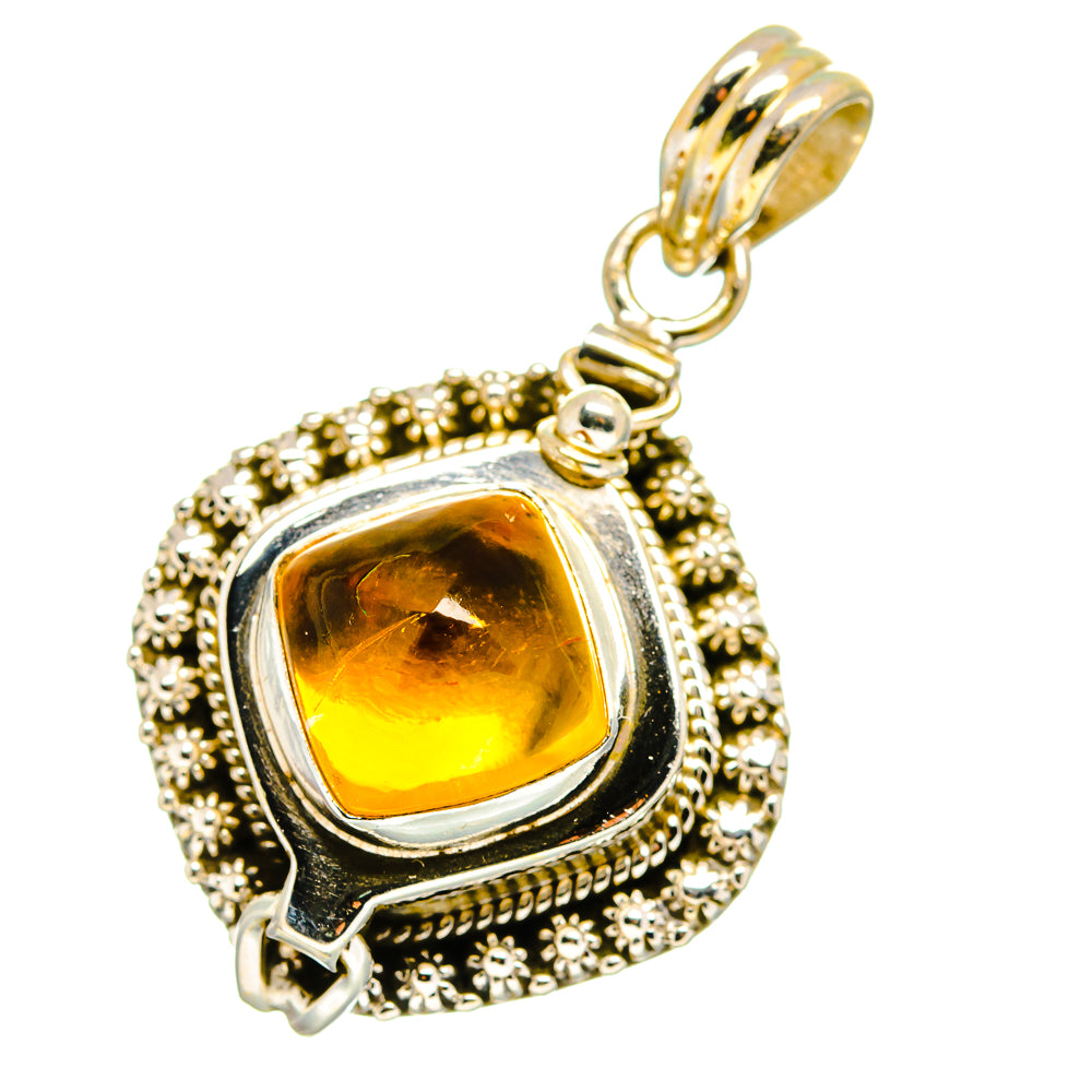 Citrine Pendants handcrafted by Ana Silver Co - PD14167