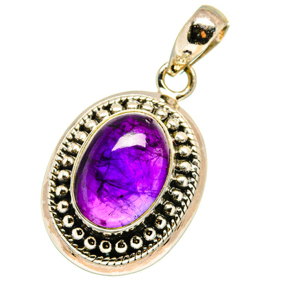 Amethyst Pendants handcrafted by Ana Silver Co - PD14173