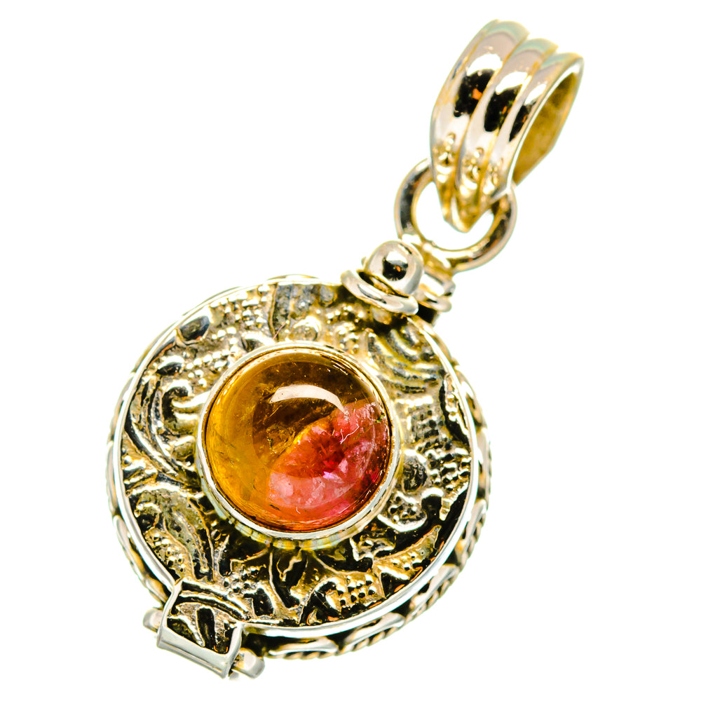 Watermelon Tourmaline Pendants handcrafted by Ana Silver Co - PD14181