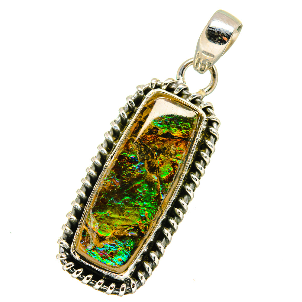 Ammolite Pendants handcrafted by Ana Silver Co - PD14187