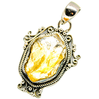 Citrine Pendants handcrafted by Ana Silver Co - PD14188