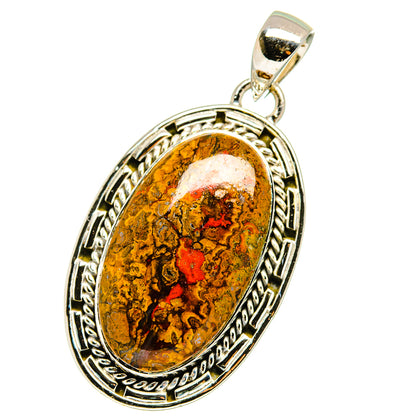 Moroccan Agate Pendants handcrafted by Ana Silver Co - PD14204