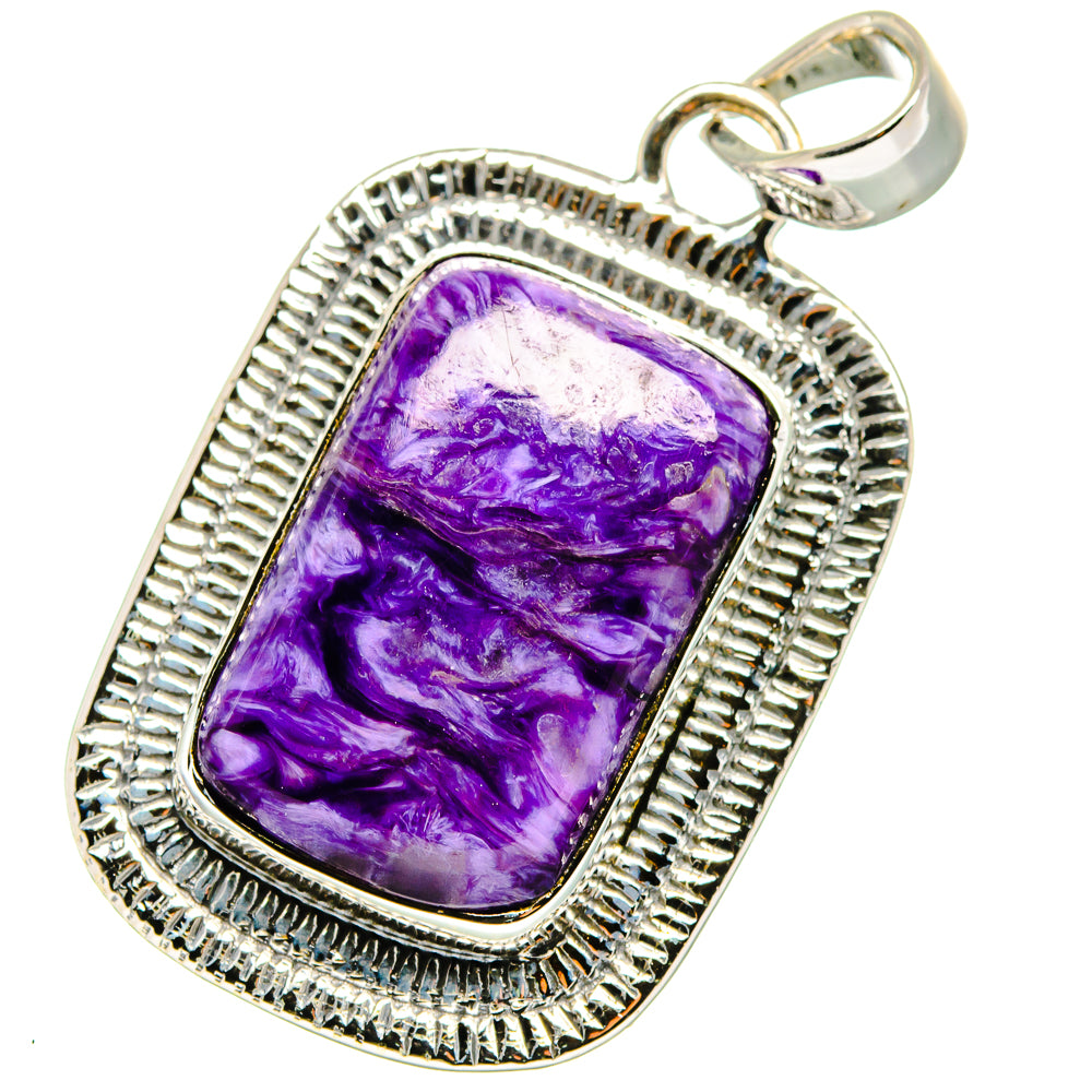 Charoite Pendants handcrafted by Ana Silver Co - PD14213