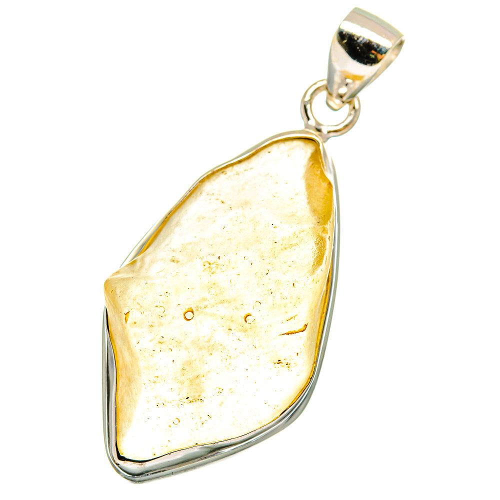 Libyan Desert Glass Pendants handcrafted by Ana Silver Co - PD14230