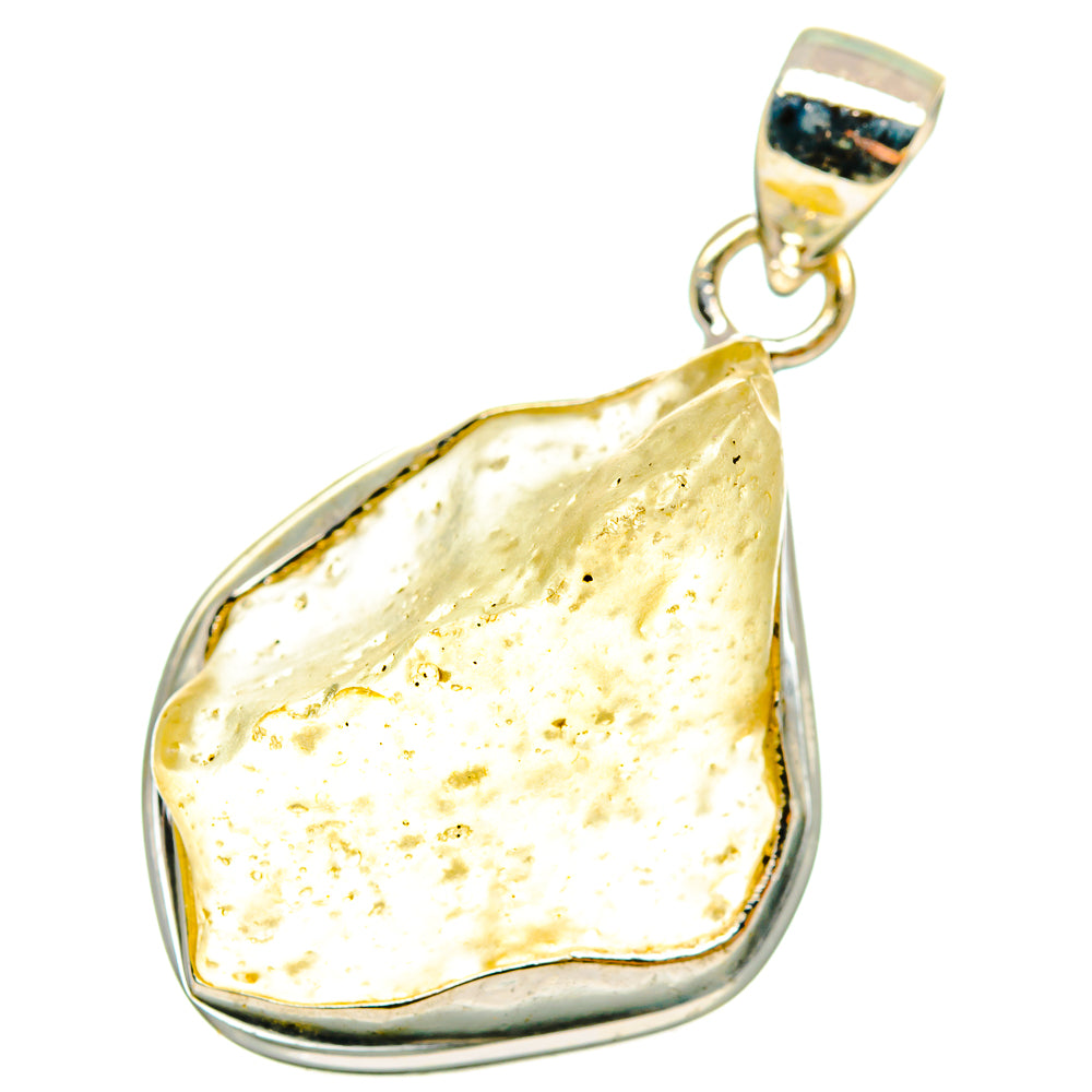 Libyan Desert Glass Pendants handcrafted by Ana Silver Co - PD14232