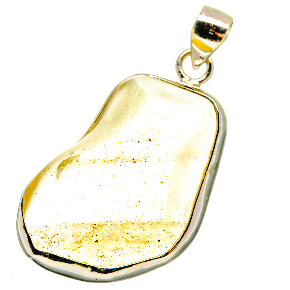 Libyan Desert Glass Pendants handcrafted by Ana Silver Co - PD14233
