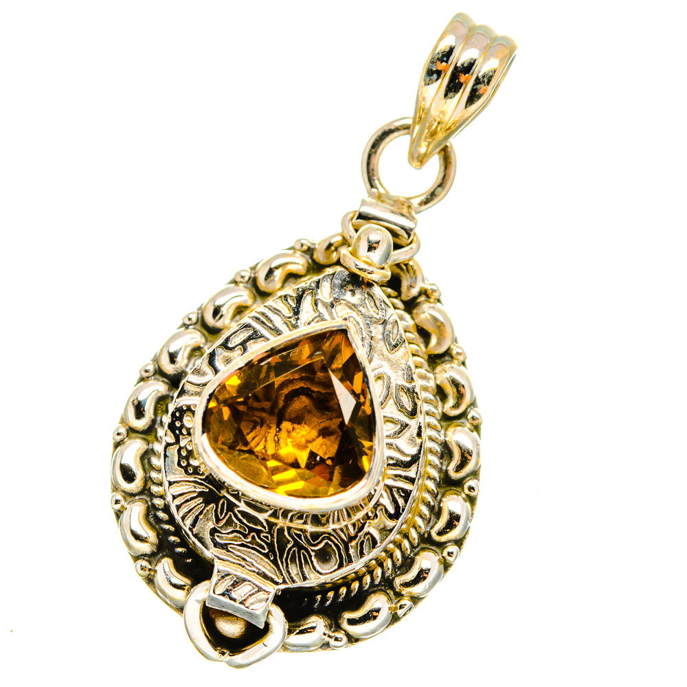 Mandarin Citrine Pendants handcrafted by Ana Silver Co - PD14247