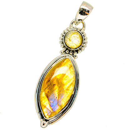 Labradorite Pendants handcrafted by Ana Silver Co - PD14256