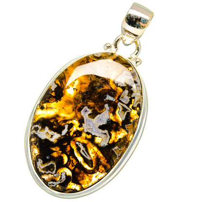 Turkish Tube Agate Pendants handcrafted by Ana Silver Co - PD14260
