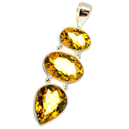 Mandarin Citrine Pendants handcrafted by Ana Silver Co - PD14274