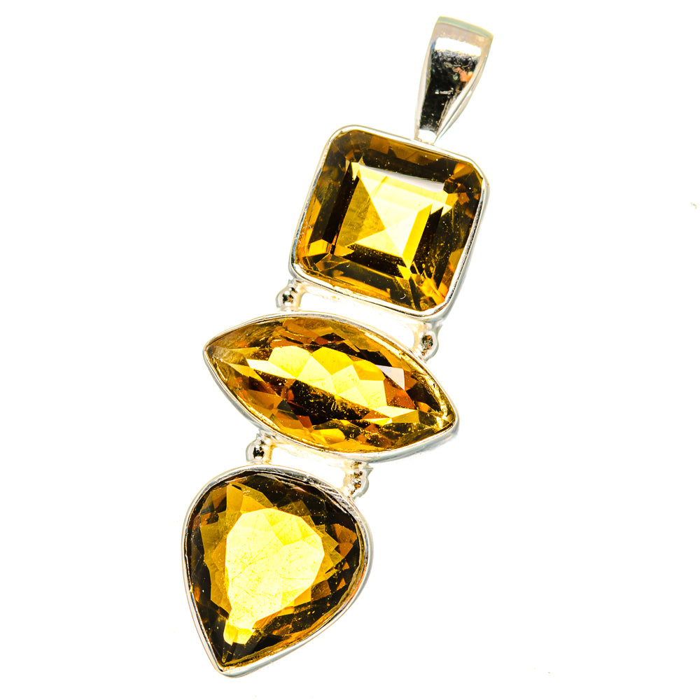 Mandarin Citrine Pendants handcrafted by Ana Silver Co - PD14275
