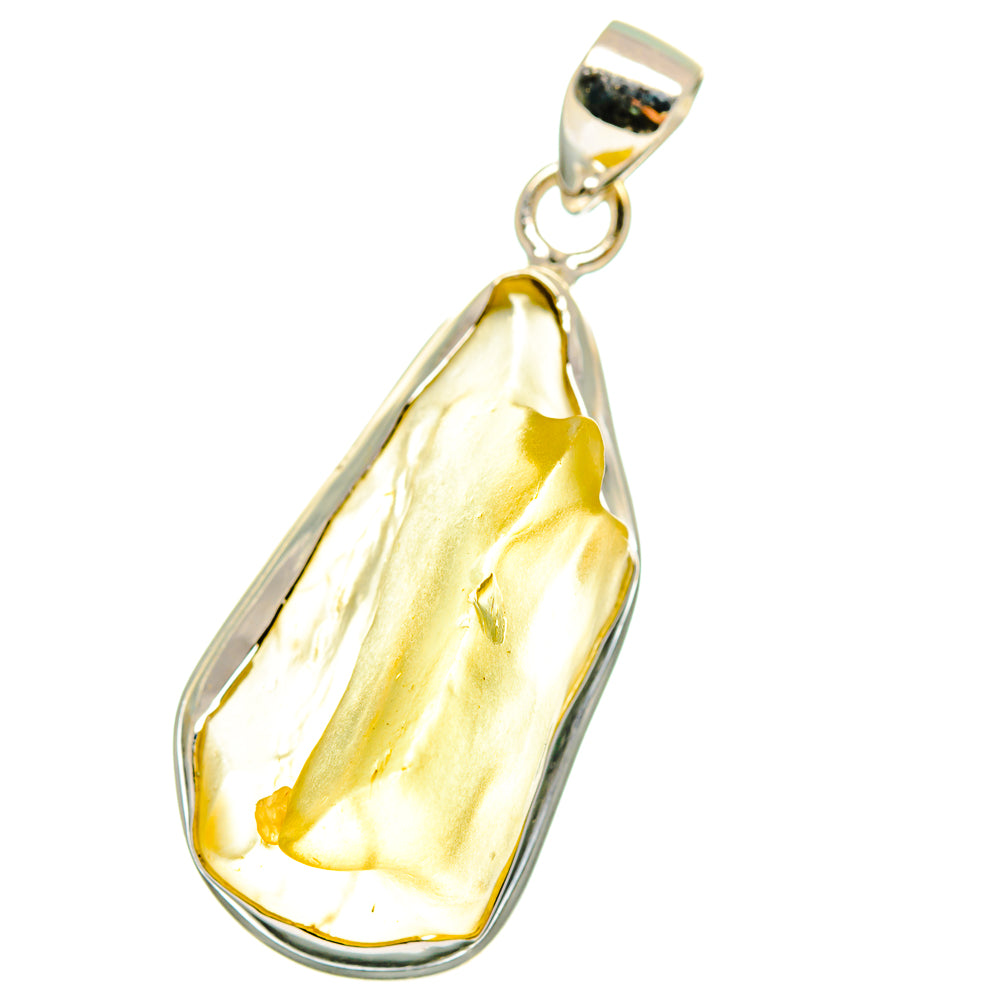 Libyan Desert Glass Pendants handcrafted by Ana Silver Co - PD14276