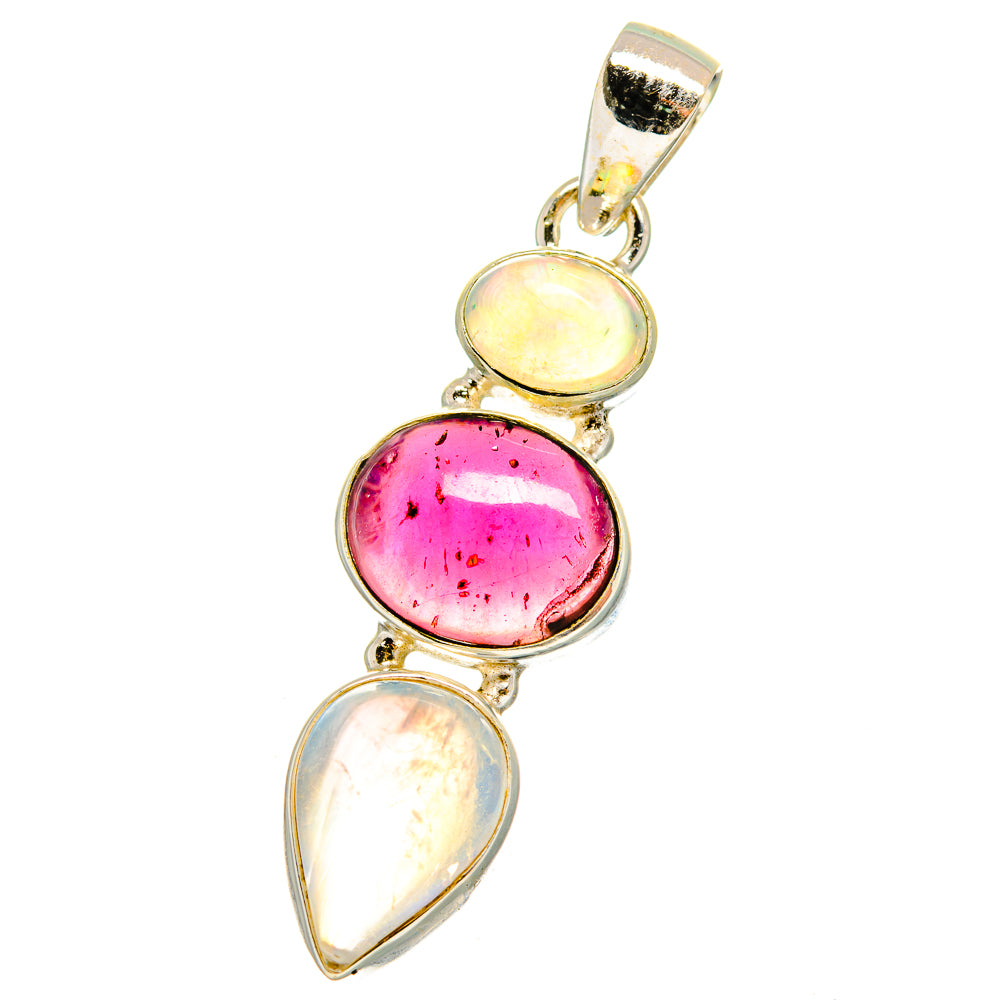 Rainbow Moonstone Pendants handcrafted by Ana Silver Co - PD14286