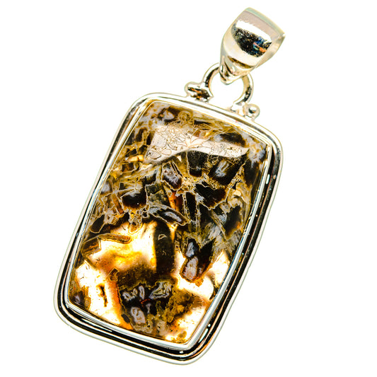 Turkish Tube Agate Pendants handcrafted by Ana Silver Co - PD14293