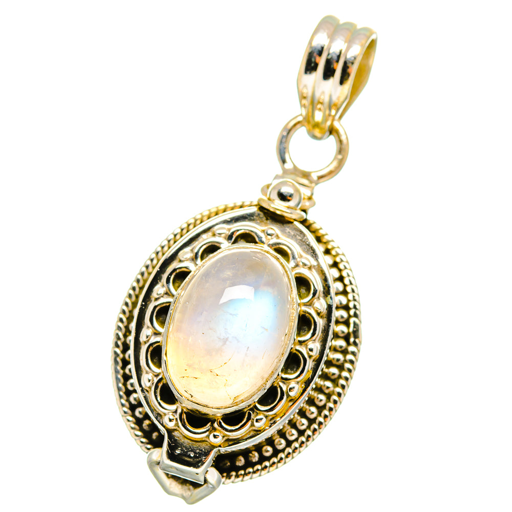 Rainbow Moonstone Pendants handcrafted by Ana Silver Co - PD14294
