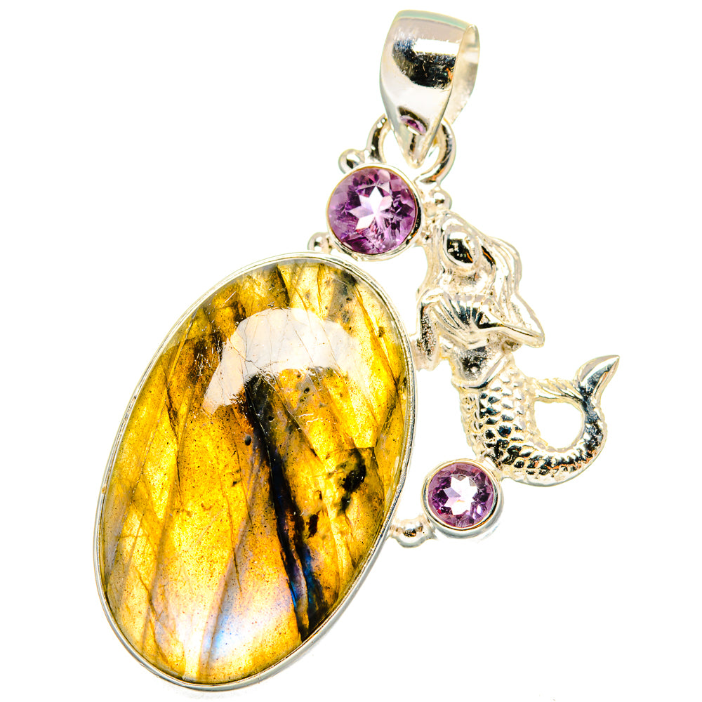 Labradorite Pendants handcrafted by Ana Silver Co - PD14304