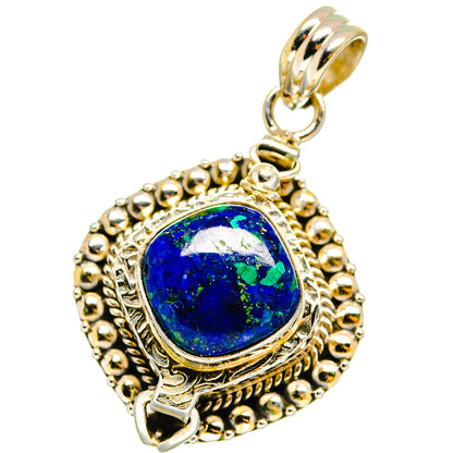 Azurite Pendants handcrafted by Ana Silver Co - PD14309