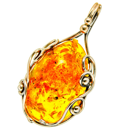 Baltic Amber Pendants handcrafted by Ana Silver Co - PD14328