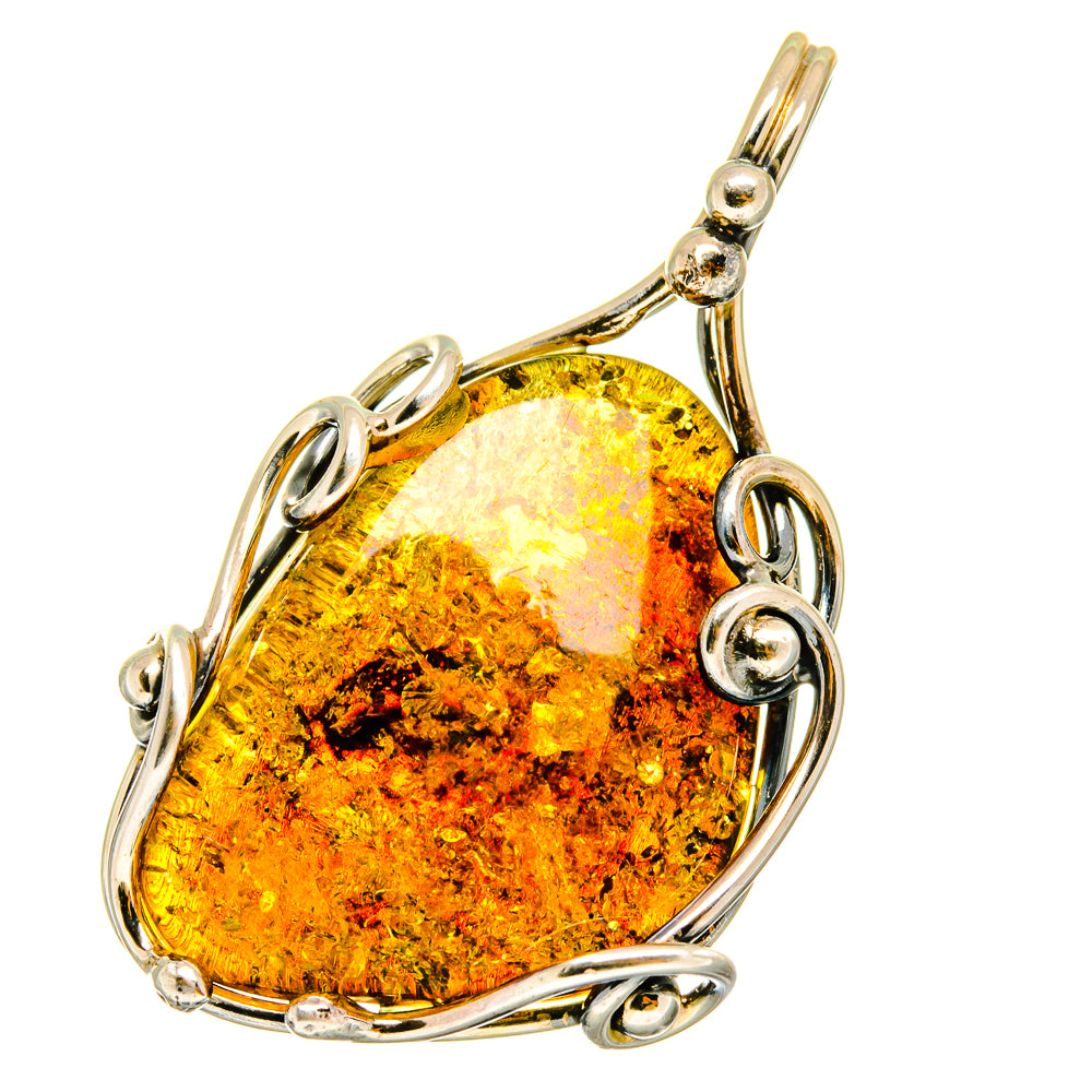 Baltic Amber Pendants handcrafted by Ana Silver Co - PD14331