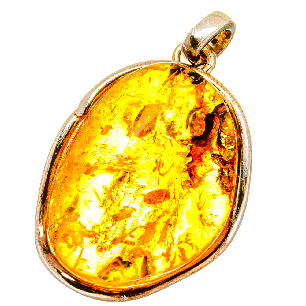 Baltic Amber Pendants handcrafted by Ana Silver Co - PD14332