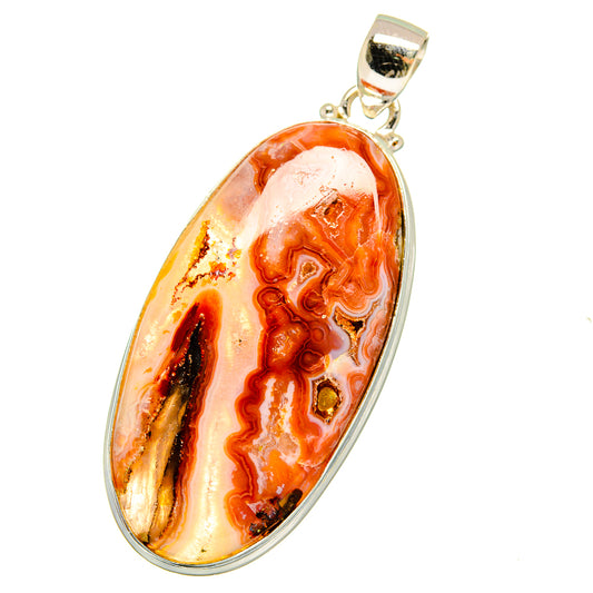 Crazy Lace Agate Pendants handcrafted by Ana Silver Co - PD14353