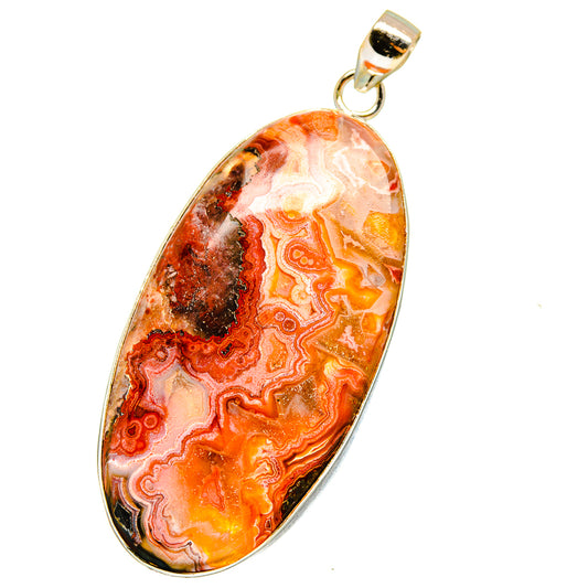 Crazy Lace Agate Pendants handcrafted by Ana Silver Co - PD14357