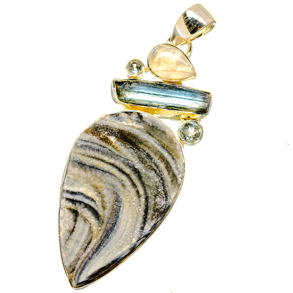 Desert Druzy Pendants handcrafted by Ana Silver Co - PD14361