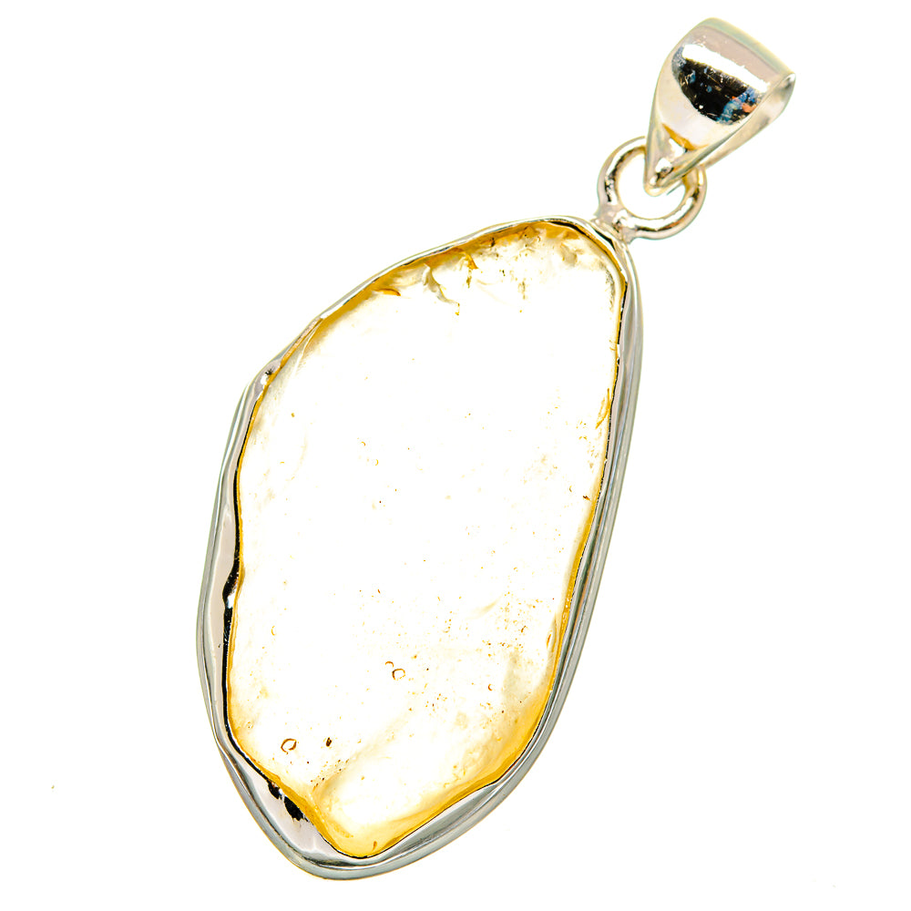 Libyan Desert Glass Pendants handcrafted by Ana Silver Co - PD14363