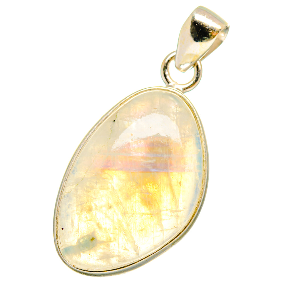 Rainbow Moonstone Pendants handcrafted by Ana Silver Co - PD14374