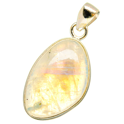 Rainbow Moonstone Pendants handcrafted by Ana Silver Co - PD14374