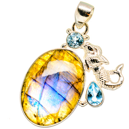 Labradorite Pendants handcrafted by Ana Silver Co - PD14388