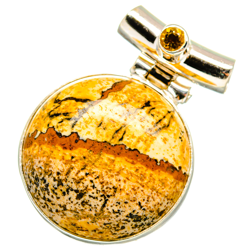 Picture Jasper Pendants handcrafted by Ana Silver Co - PD14390
