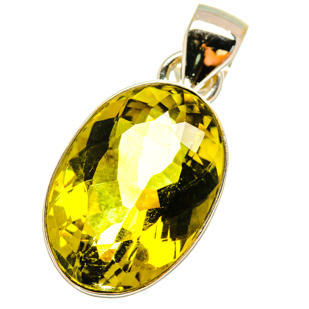 Olive Quartz Pendants handcrafted by Ana Silver Co - PD14402