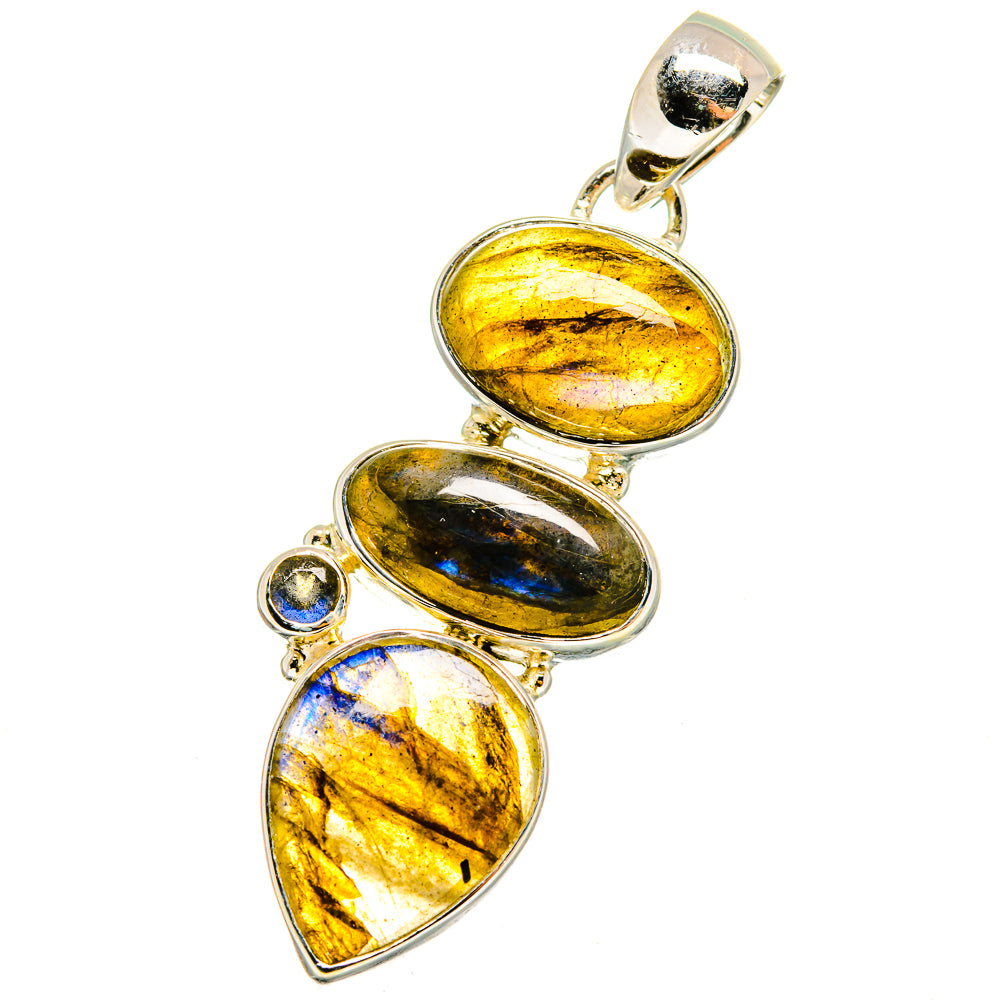 Labradorite Pendants handcrafted by Ana Silver Co - PD14404