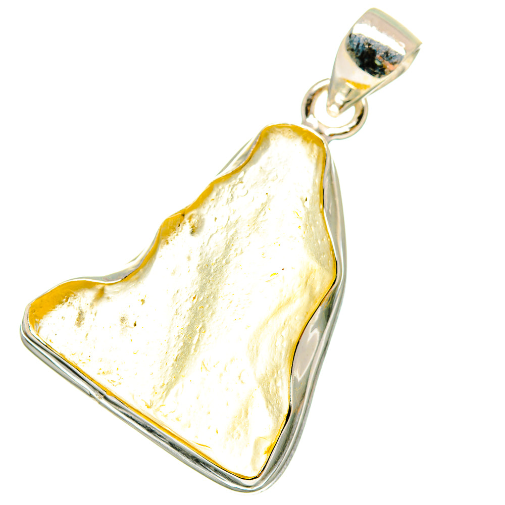 Libyan Desert Glass Pendants handcrafted by Ana Silver Co - PD14406
