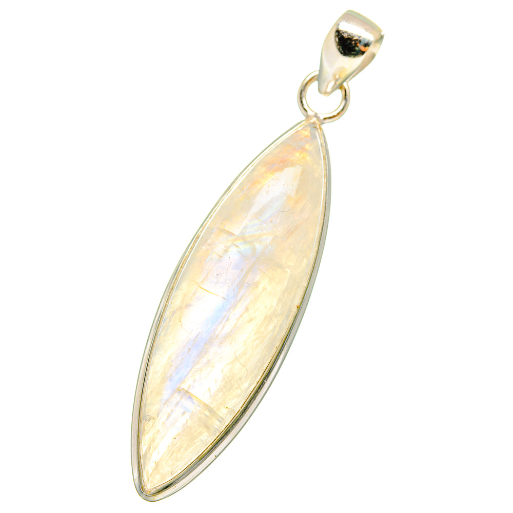 Rainbow Moonstone Pendants handcrafted by Ana Silver Co - PD14407
