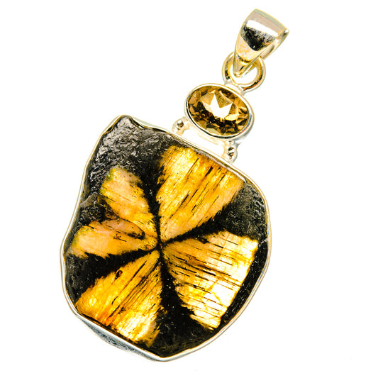 Chiastolite Pendants handcrafted by Ana Silver Co - PD14408