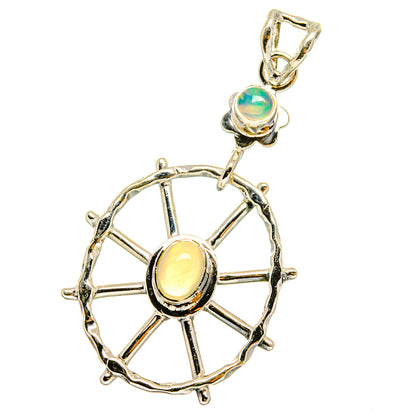 Ethiopian Opal Pendants handcrafted by Ana Silver Co - PD14413