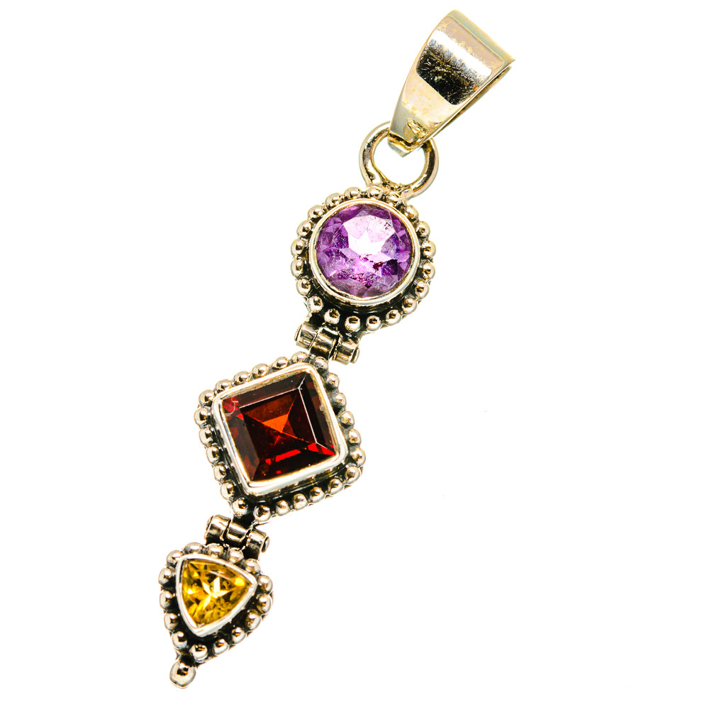 Garnet Pendants handcrafted by Ana Silver Co - PD14414