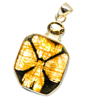Chiastolite Pendants handcrafted by Ana Silver Co - PD14420